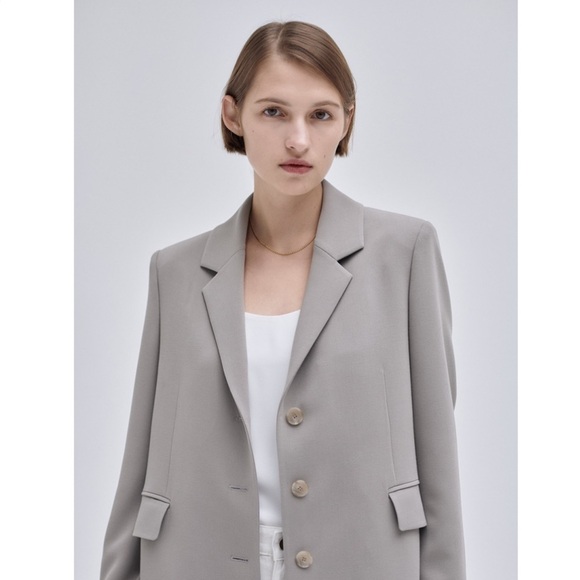 Korean brand - NILBY P Spring Jacoat_Greige - Picture 2 of 10